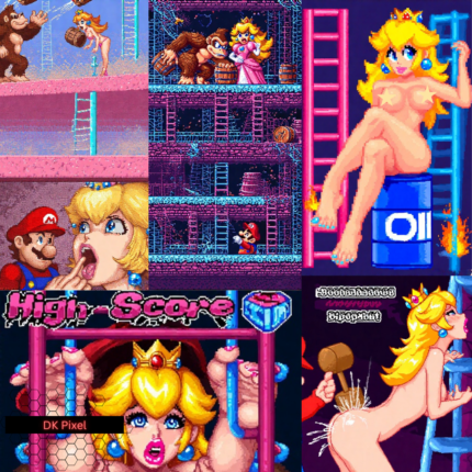 mario vs. donkey kong princess peach adult arcade parody xxx