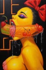 ms. pacman erotic art deepthroat blowjob